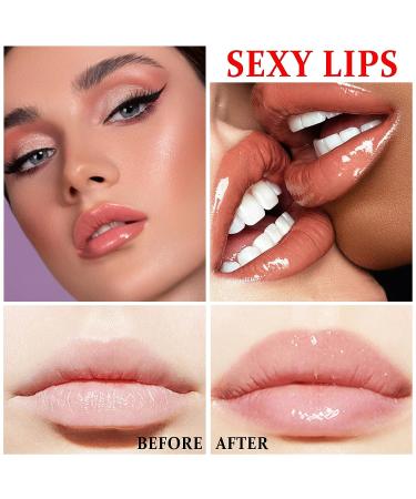 QIUFSSE Lip Plumper Gloss - Hydrating, Plumping, and Anti-Aging Lip Care for Softer, Fuller Lips - Natural Lip Plumping Gloss - Buy Online on SooperMarket.com