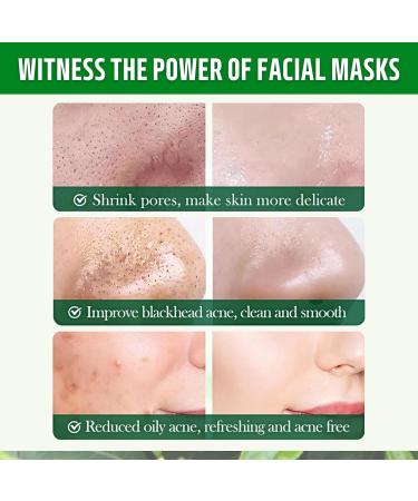 TBeautfave Peel Off Face Masks Green Tea Deep Cleanse Mask Whitehead Remover Mask Nose Pore Strips Acne Removing Purifying Deep Cleansing Pore Pores Shrinking Moisturising - Buy Online on SooperMarket.com