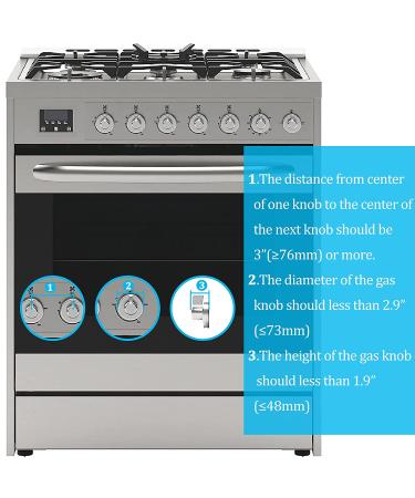 OFYDNR Stove Knob Covers for Child Safety  (5+1 Pack) Baby Safety Gas Stove Knob Covers Protection Locks with Oven Childproof Lock for Kids Child Proofing - Buy Online on SooperMarket.com
