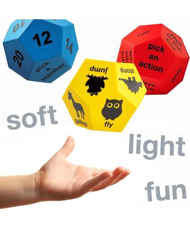 Covelico Kids Exercise Dice | Movement Games for Active Play | Physical Education Equipment for Fun Workouts - Buy Online on SooperMarket.com