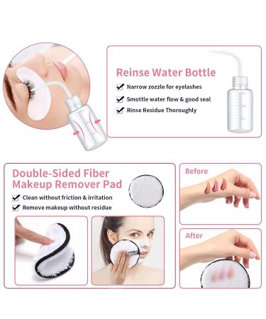 150ml Eyelash Extension Cleanser Kit | Kioooki Lash Shampoo with USB Mini Fan Brush & Makeup Remover Pad - Portable & Efficient Care for Lash Extensions - Buy Online on SooperMarket.com
