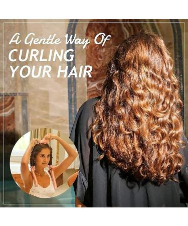 Heatless Curling Rod Headband - No Heat Wave Hair Curlers for Long & Medium Hair - Pink - Buy Online on SooperMarket.com