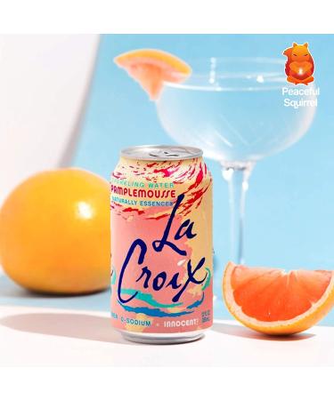 Peaceful Squirrel Variety LaCroix Sparkling Water - 16 Flavors, Naturally Essenced, 12oz Cans (Pack of 16) - Buy Online on SooperMarket.com