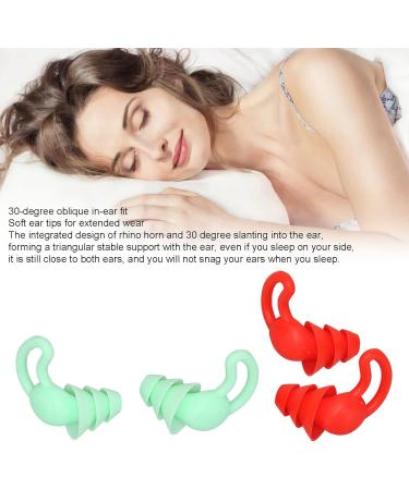 Sleeping Ear Tips Waterproof Washable 2 Pair Silicone Noise Reduction Earplugs Sound Insulation for Home Travel - Buy Online on SooperMarket.com