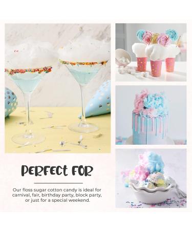 Baking Beauty and Beyond Premium Floss Sugar for Cotton Candy - 400g Plain White Floss Sugar with Natural Ingredients for All Occasions - Buy Online on SooperMarket.com