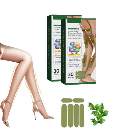 Herbal Fusion Cellulite Patches Wormwood Leg Patch Herbalfirm Cellulite Reduction Patches Firming & Cellulite Reducing Thigh Stickers Wormwood Lower Body Treatment Patch (2box)