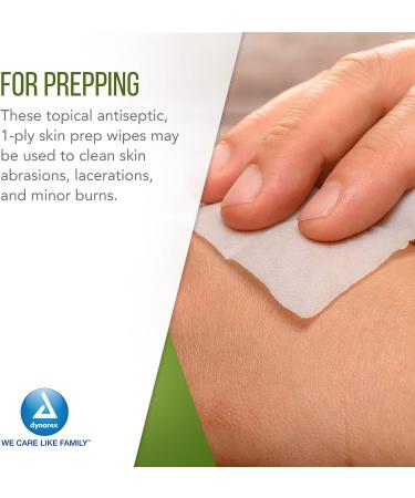 Dynarex Alcohol Prep Pads 70% Isopropyl Alcohol - Non-Woven, Medical-Grade Antiseptic Wipes - Large 1-Ply 100 Count Case - Buy Online on SooperMarket.com