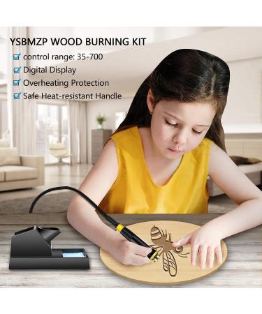 Wood Burning Kit for Beginners & Kids | Pyrography Tool with Wood Burning Tips | 110-127V Voltage | Single Pen Design - Buy Online on SooperMarket.com