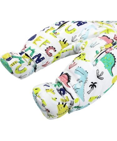 Baby Boys Winter Hooded Romper Snowsuit - H 6-9 Months | Cotton Jumpsuit Outfits - Buy Online on SooperMarket.com