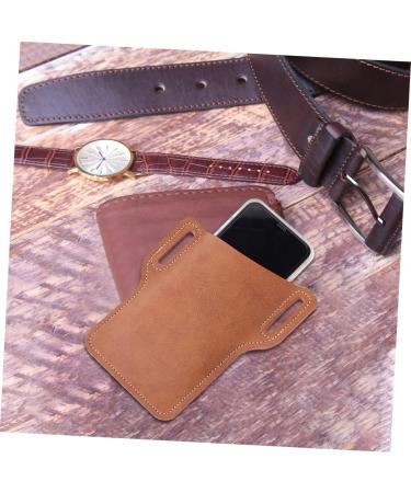 DOITOOL for Cell Portable Waist Brown Protective Pouch Storage Phone Dark Practical Mobile Bag Male Men - Buy Online on SooperMarket.com