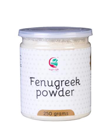 Fenugreek Powder 250 grams | Non GMO | Trigonella Foenum-Graecum | Fenogreco En Polvo | Supports Skin Nourishment | Ground fenugreek | by Yogi's Gift