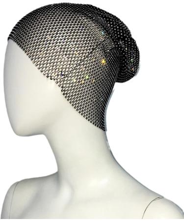 Ladies Sparkly Rhinestones Mesh Headband Girls Glitter Crystal Elastic Headpiece Women Bling Nightclub Hairbands Party Halloween Costume Head Accessories (Black One size) Black One Size - Buy Online on SooperMarket.com