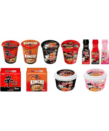 Samyang Hot Chicken Top Spicy Ramen Instant Noodle Challenge Pack of 40 | Self Customised Assorted Flavours From Wide Range Tastes  - Buy Online on SooperMarket.com