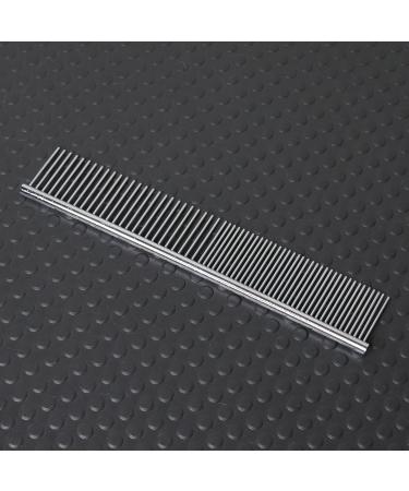 Pet Steel Comb for Dogs and Cats - Rounded Teeth, Static-Free, Corrosion Resistant - 7.4in - Buy Online on SooperMarket.com