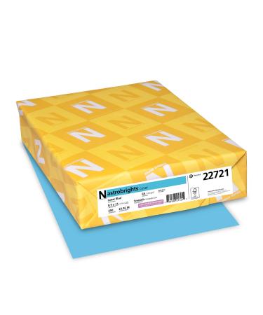 Astrobrights Color Card Stock 8 1/2 x 11 FSC Certified 30% Recycled 65 Lb Lunar Blue Pack Of 250