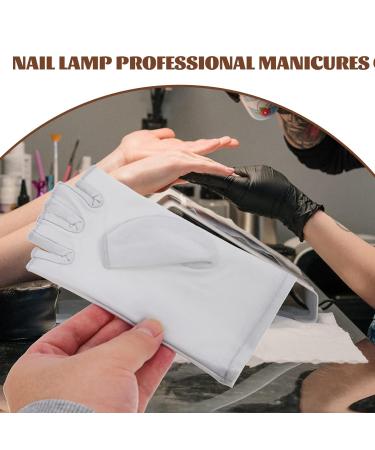 minkissy 3 Pairs Nail Gloves Nail Lamp Light Protection Glove Shield Gloves Fingerless Gloves Led Dry Lamp Gloves Reusable Gloves Nail Art Gloves Nail Gel Light Uv Miss Spandex - Buy Online on SooperMarket.com