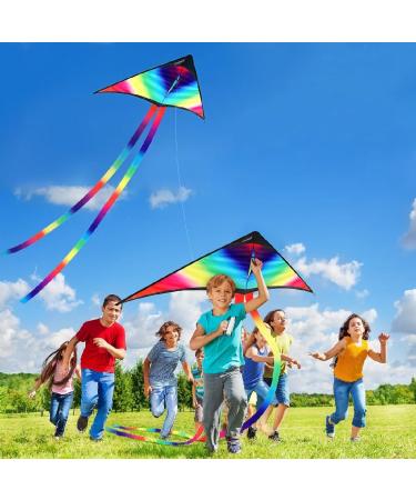 JTKREW Flying Kite with 100m Line & Winding Board - Durable Outdoor Sports Kite for Kids & Adults - Buy Online on SooperMarket.com