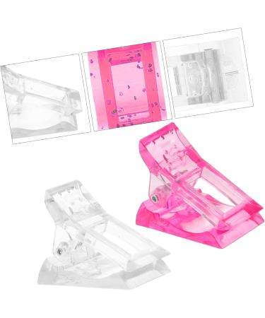 Mikinona 96 Pcs Nail Clip Acrylic Nail Tips Clips Manicure Diy Equipment Manicure Kits Chip Bag Finger Nail Extension Clips Nails Kits Nail Gel Manicure Tool Plastic Heavy Mold Clamp White 1 count (Pack of 1) White Pinkx8pcs - Buy Online on SooperMarket.com