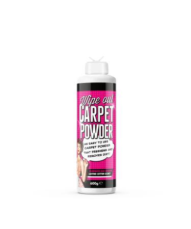 Wipeout - Magic Carpet Powder Refresher | Removes Stains and Odours | Powerful Fabric Cleaner that Eliminates Smells | Fresh Cotton Scent 600g White