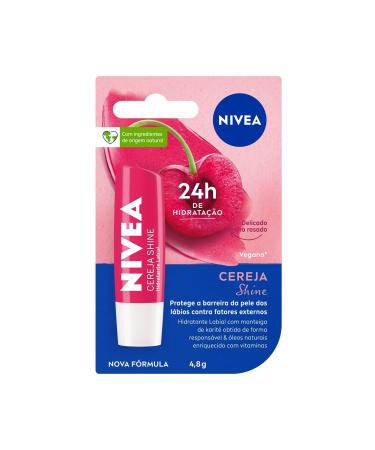 NIVEA Cherry Shine Lip Moisturizer Deep Hydration 4 8g Nivea Cherry