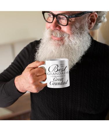 Fingerprints Only the Best Grandads Get Promoted to Great Grandad Mug - Buy Online on SooperMarket.com