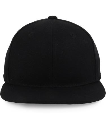 Infant to Toddler Kid's Black Flatbill Snapback Cap - Trendy Apparel Shop - One Size - Buy Online on SooperMarket.com