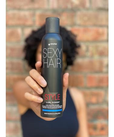 Sexy hair Style Curl Power Curl Bounce Mousse 8.4 Oz | Light Control | Tames Unruly Curls | Adds Definition and Controls Frizz - Buy Online on SooperMarket.com
