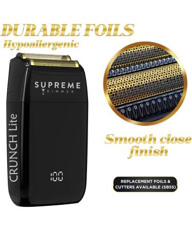 Supreme Trimmer Replacement Foil & Cutter SB55 - Hypoallergenic Black Foil for Crunch Lite STF600 - Durable & Efficient Shaving Solutions - Buy Online on SooperMarket.com