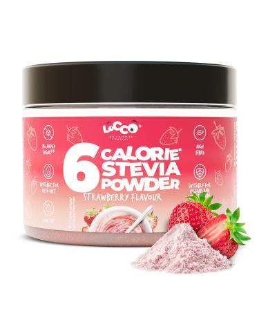 Locco Flavour Powder 200 g | Low Calorie Flavour Powder | Vegan Keto | 6 Calories and 0 g Fat per serving | Stevia | Sugar-free | Natural aromas | Dietary (Strawberry)