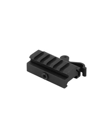 Monstrum Tactical Low Profile Picatinny Riser Mount with Quick Release, for Red Dots, Scopes, and Optics (0.5 inch H x 2.5 inch L)