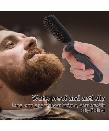 Collapsible Hairbrush & Travel Beard Styling Combs | Double-Headed Antistatic Brushes for Men | Smooth Shine & Style Anywhere - Buy Online on SooperMarket.com