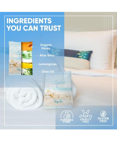 Shoppe Aqua Organics Bar Soap 1 oz Travel Size - Case of 100 | Beach Hotel Amenities - Buy Online on SooperMarket.com
