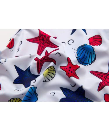 BONVERANO Baby Boys Swimsuit 6-9 Months Blue Star | UPF 50+ Full-Zip Hoodie One Piece Swimwear - Buy Online on SooperMarket.com
