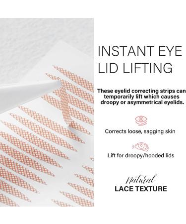 Invisible Eyelid Lifter Strips with Lifting Cream and Tools - Pink - Buy Online on SooperMarket.com