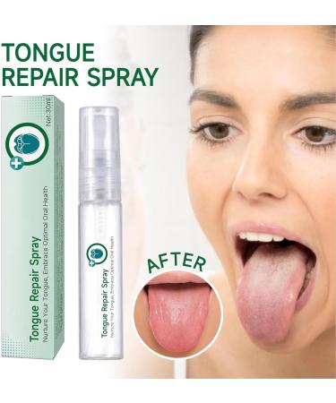 Portable Tongue Repair Spray - Relieve Bad Breath Swelling & Pain | Pack of 3 - pH Neutral & Effective Cleaning - Buy Online on SooperMarket.com