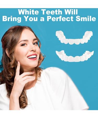 2 PCS Fake Teeth Dentures for Men and Women | Dental Veneers for Temporary Restoration | Natural & Comfortable | Protect Teeth & Regain Confidence | Natural Shade-n3 - Buy Online on SooperMarket.com