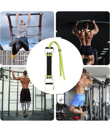 Pull Up Assistance Bands - Elastic Adjustable Resistance Band for Chin Up & Muscle Training | Heavy Duty Anti-Slip Exercise Equipment (Green - Buy Online on SooperMarket.com
