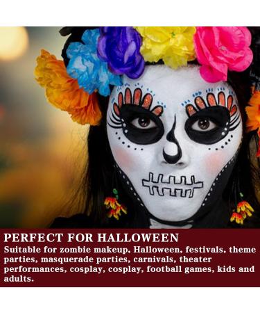 6 Colors Face Body Paint Palette - Washable Halloween SFX Makeup for Cosplay & Costume Accessories | Clown Vampire Bruise | #03 - Buy Online on SooperMarket.com