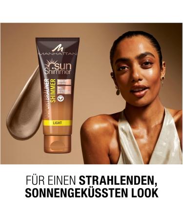 Manhattan Sunshimmer Instant Tan Shimmer Light for Flawless Tan with Up to 24 Hours Hold 125ml - Buy Online on SooperMarket.com