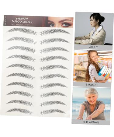 Baluue 24 Pcs Eyebrow Stickers Eyebrows Cosmetics Waterproof Eyebrow Tattoos Eyebrow Grooming Cejas Soy Ink - Buy Online on SooperMarket.com