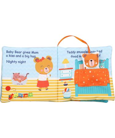 Goodnight Teddy Soft Baby Book - Interactive Developmental Cloth Toy for Boys and Girls | Machine Washable Soft Fabric | Perfect Gift Box for Infants and Toddlers - Buy Online on SooperMarket.com