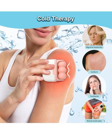 Buy Eis Facial Scooter - 2-in-1 Portable Roll Massage Device for Sore Muscles & Migraines - Double W-Shaped Ice Wheel (Pink) | International Shipping - Buy Online on SooperMarket.com