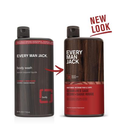 Every Man Jack Nourishing Cedar + Red Sage Body Wash - 24oz 2 Bottles - Buy Online on SooperMarket.com