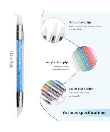 5-Piece Silicone Nail Brush Set | Double-Headed DIY Manicure Tool for Nail Art Painting & Designing | Reusable Nail Art Pen - Buy Online on SooperMarket.com