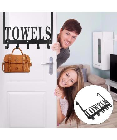 CHILDWEET Towel Hook 1pc Door Hook Storage Hooks Over The Door Clothes Hanger Punch Storage Rack Back Door Key Hook - Buy Online on SooperMarket.com