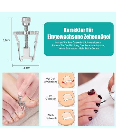 Jupeli Professional Toenail Clip Set - Sharp Stainless Steel Nail Clippers for Thick & Ingrown Nails 8PC Pedicure & Manicure Kit with Nail Scissors Shapers & Files - Perfect Foot Care Solution - Buy Online on SooperMarket.com