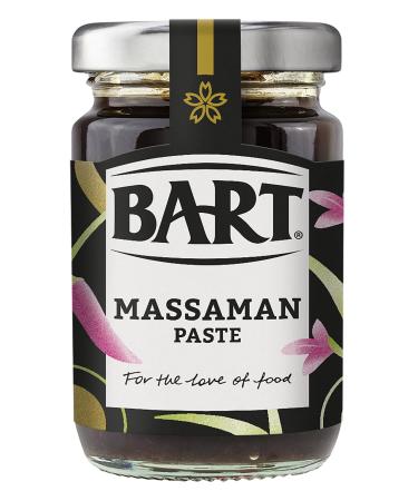 BART Massaman Paste Jar - Sweet Thai Curry Paste Ideal for Lamb or Beef Curry - Mild Heat & Gluten Free (6x105g Bulk Buy Set)