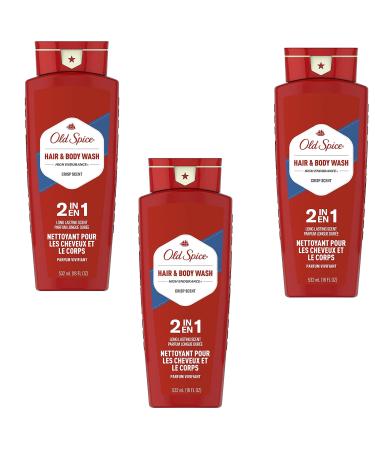 Old Spice High Endurance Hair & Body Wash 18 oz (Pack of 3) Crisp 18 Fl Oz (Pack of 3)