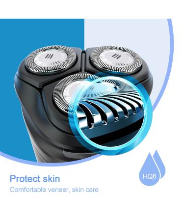 Phillips Norelco HQ8 Replacement Heads - 6-Pack Blades for Aquatec Series 8 - Buy Online on SooperMarket.com