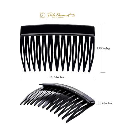 RC ROCH 12-Piece Smooth Hair Comb Set - Black Hair Clips for Women & Girls Wedding & Everyday Use - Buy Online on SooperMarket.com